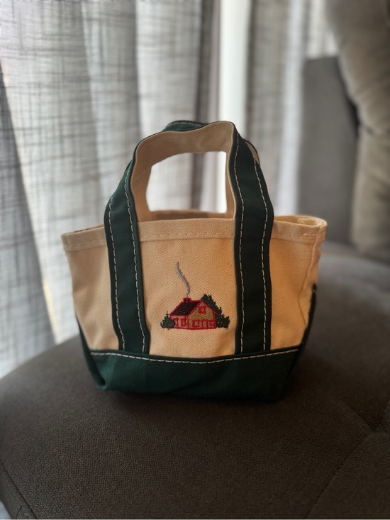 L.L. Bean Handbags - *last chance* L.L Bean Canvas Tote , Cabin Embroidery